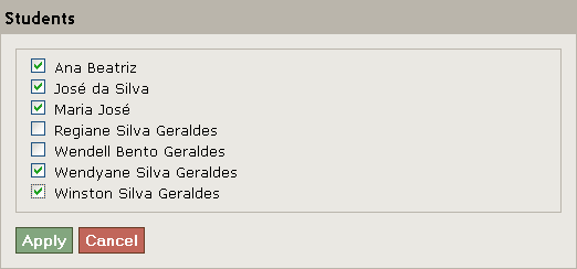 13 Ilustração 9: Inserindo um professor na Turma Para inserir os alunos na turma basta clicar no item Edit individuals ou Edit groups.