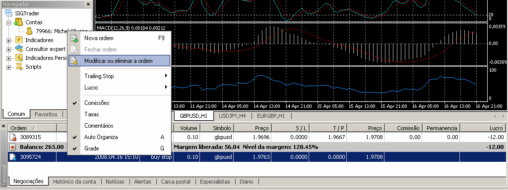 Calculando o stop a partir do capital investido Caso você possua uma conta padrão: 1pip = $1(eurusd). Se a sua conta tem um capital de USD1.