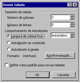 Microsoft Word XP Após inserir o objeto ou figura, clique com o botão direito do mouse e escolha Formatar > Figura.