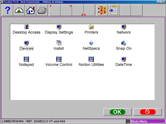 Display Settings Ativação da Área de Trabalho: Requer senha de acesso. Desktop Access Ajustes de exibição: Alterações de configurações de monitor ou hardware.