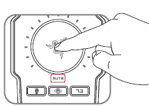 2 MANEIRAS DE MICROFONE SEM SOM 1. Pressione o botão mudo no microfone. 2. Selecionar VOLUME DE MICROFONE (MIC VOL) e depois pressionaar o botão de mudo.