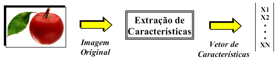 Extração de Características Característica é uma função de uma ou mais