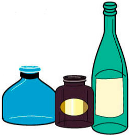 containers de cores diferentes do local de coleta. A vidros transparentes e brancos, B vidros de cor marrom, D Outras cores.