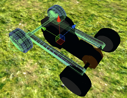 serão detectadas, entre outras características. O Unity não permite a colisão entre duas Mesh Colliders e para tratar isso, as peças do modelo são organizadas em uma hierarquia de controle (Figura 3.