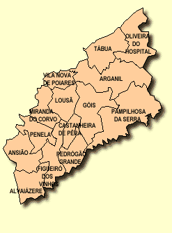 1. LOCALIZAÇÃO E ENQUADRAMENTO GEOGRÁFICO O Concelho de Arganil pertence ao distrito de Coimbra e encontra-se inserido na Região Centro (NUT II) e na Sub-região do Pinhal Interior Norte (NUTIII).