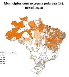 O mapa da pobreza co-incide com o mapa das doenças da pobreza Hanseniase: