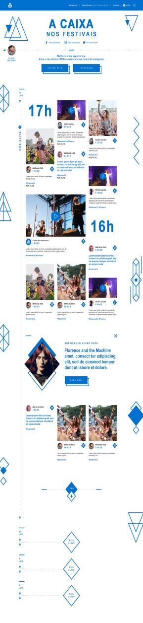 5 Anexos ativação digital ATIVAÇÕES DIGITAIS: Transversal a todos os Festivais A TIMELINE Os festivais de verão são feitos de momentos, experiências e de histórias.