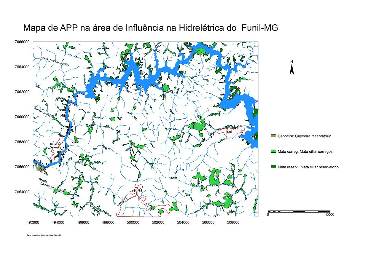 42 Figura 18: Mapa de APP do Reservatório do Funil-MG Fonte: RIBEIRO; MESSIAS, 2010. Sabe-se que essas áreas são potencialmente frágeis e.