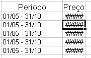 Formatação de datas e horas 1. Seleccione a(s) célula(s) que pretende formatar. 2. Seleccione no menu Formatar a opção Células.