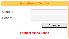 Tela de Logon Tela de Logon Caso tenha esquecido sua senha clique no link