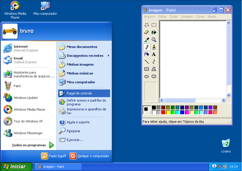 Sistema Operacional MS Windows Área de Trabalho Ícone