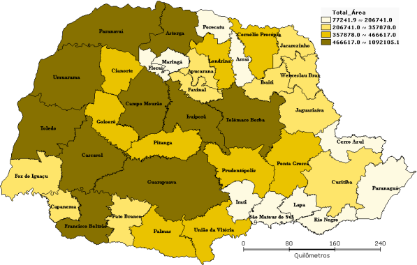 9 3. A Espacialidade do Paraná do Agronegócio e a Integração com as Cooperativas Agropecuárias Quando se analisa o cooperativismo agropecuário, observam-se informações interessantes quando se