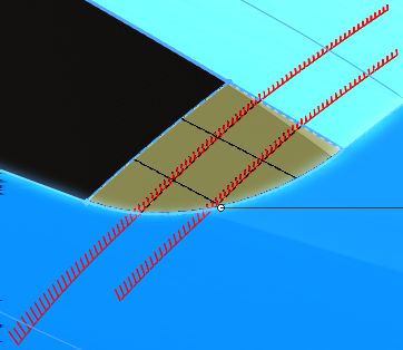 Fundamentos do SOLIDWORKS 3. No PropertyManager, em Exibição de curvatura, selecione Pentes de curvatura e Direção 1. Desmarque Direção 2. 4. Defina a Escala para 40.