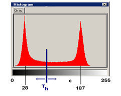 2.2.1 Binarização da Imagem A binarização é uma etapa fundamental da cadeia de processamento de imagens.