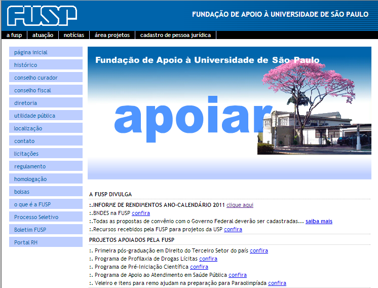 1. Introdução O Cadastro de Pessoa Jurídica da FUSP é um sistema disponível a todas as empresas que tenham interesse em fornecer bens e serviços a projetos gerenciados pela FUSP.