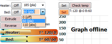 2. Preparar a impressora 2.3 Configuração de Temperatura 2.3.1 Bandeja de impressão É importante que a bandeja esteja aquecida para garantir a aderência do plástico durante a primeira camada de impressão.