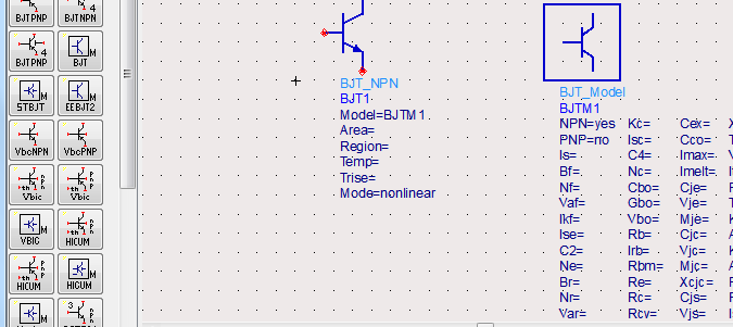 Insira um BJT: Simulação HB Devices-BJT
