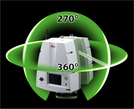 Características Técnicas ScanStation C10 Compensador em dois eixos, Cabeça de medição com 360 x 270, Alcance de até 300 metros com precisão posicional igual 6 mm, Proteção