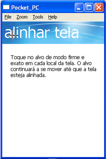 Nesse momento, toque nas cruzes para ajustar o centro e os cantos superiores e inferiores da tela do equipamento de coleta,