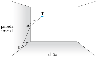 Desprezando a espessura do cano, calcule o ângulo BÂT, formado por suas duas partes. Objetivo: Calcular a medida de um ângulo.