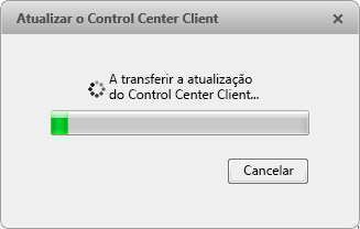 Apêndice Figura A. Atualizar Cliente d Cntrl Center Clique n btã Atualizar para permitir que sftware d Cliente seja atualizad. A atualizaçã d sftware é baixada autmaticamente.