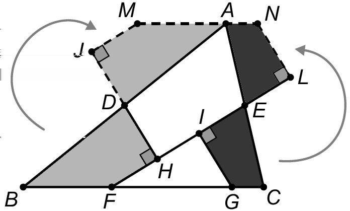 38 Banco de Questões 01 Enunciados a) Desenhe um polígono elegante de 8 lados, indicando uma decomposição. b) Quais são as possíveis medidas dos ângulos internos de um polígono elegante?