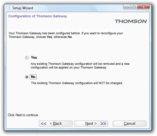 3 Adicionando um computador à rede 3 Adicionando um computador à rede Instalação Orientada Se você configurou o Thomson Gateway usando a Instalação orientada, use o mesmo procedimento no computador