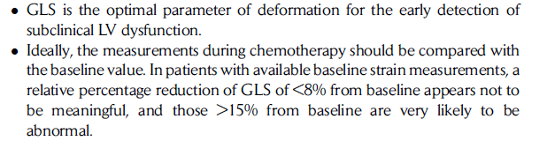 Deformação miocárdica (Strain/Strain rate) Valor prognóstico incremental sobre a FEj (strain é um marcador de disfunção ventricular subclínica) Recommendations for Cardiac Chamber Quantification by