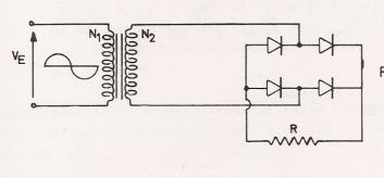 Exercício 1 Dado o retificador em ponte abaixo e sabendo-se que a especificação do diodo indica 5 A/1200V.