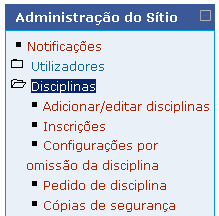 3.4.3.3 Políticas de utilizadores Neste módulo define-se por defeito uma série de atribuições automáticas de cargos a utilizadores para ações específicas.