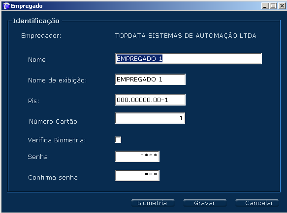 Especificações Técnicas Inner Rep Foto do dedo indicador Repetindo o mesmo dedo 6º Passo: Se for preciso, tente com os outros dedos.