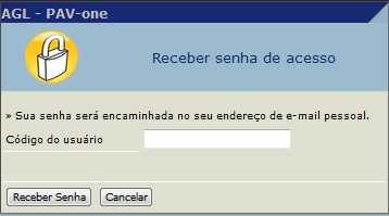 2. Primeiro acesso e Lembrete de senha Para acessar o PAV pela primeira vez, na tela inicial clique em primeiro acesso e digite o código de usuário criado, o PAV irá gerar sua senha de forma