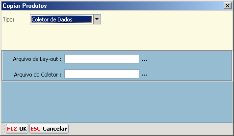 2.2.8. Copiar Produtos Permite copiar produtos de pedidos (do mesmo cliente), notas, tickets e romaneios emitidos, coletor de dados e arquivos dbf.