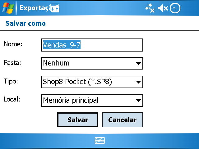 Após a exportação, o sistema irá perguntar se deseja apagar as vendas exportadas.