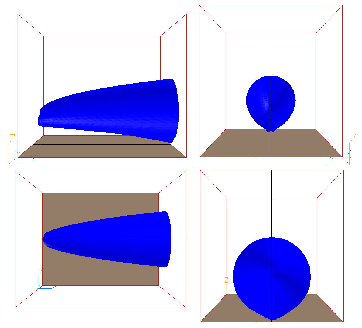 (a) (b) (c) Figura 16. Dispersão da pluma formada pela emissão de gases com velocidade de 20m/s. Superfície de Fração Mássica 10-6.