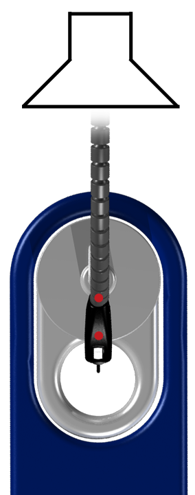 5.4 Adaptadores de acoplador Os adaptadores para utilizar com o acoplador de 2 cc são encaixados na cavidade do acoplador.