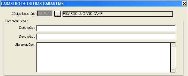 Indicar os telefones, bip, fax entre outros meios de comunicação. SÓCIOS: Informar os sócios do imóvel locado.