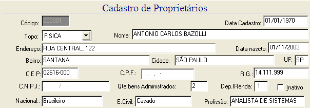 COMO UTILIZAR O SISTEMA MANUTENÇÃO GERAL Sempre que desejar incluir qualquer cadastro é obrigatório clicar no antes de iniciar a digitação dos dados.