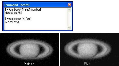 Em seguida utilizo o comando Select que baseado na lista que foi criada vai pegar nas imagens 'sv' (o canal verde original) e criar uma nova sequência de imagens 'g' ordenada de acordo com a mesma, e