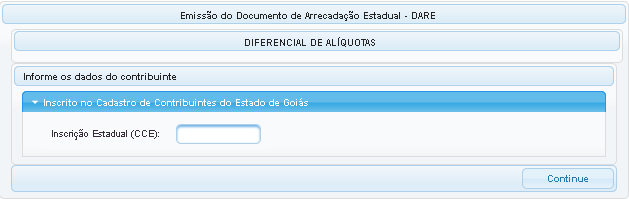 pagamento e em seguida clicar no botão Gerar DARE. O documento será gerado em PDF em uma nova janela, com as opções de imprimir e de salvar.