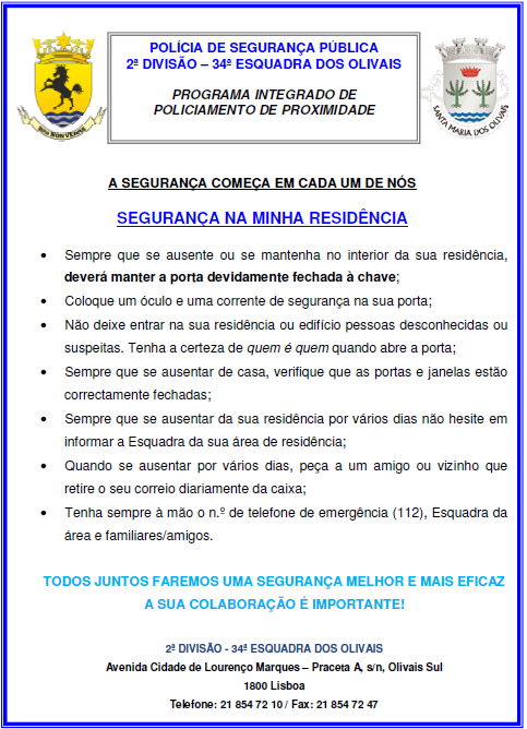 Página 7 CONSELHOS DE SEGURANÇA -