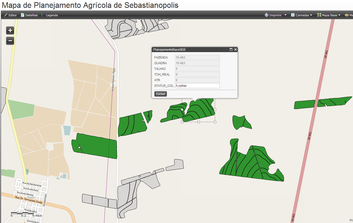 Gestão Agrícola Edição do Atributo Inserir imagem