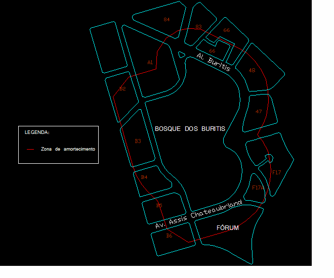 Em todos os casos onde o projeto ou o plano de manejo foram elaborados estão delimitadas zonas de amortecimento numa faixa de cem metros em torno dos parques.