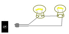 35 - Duas lâmpadas incandescentes com características idênticas, 110 V e 50 W, são ligadas em série e alimentadas por uma fonte de 220 V.