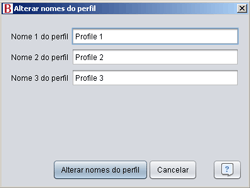 3.6 Alterar nomes do perfil Na caixa de diálogo Alterar nomes do perfil... podem alterar-se os nomes do perfil do ventilador.