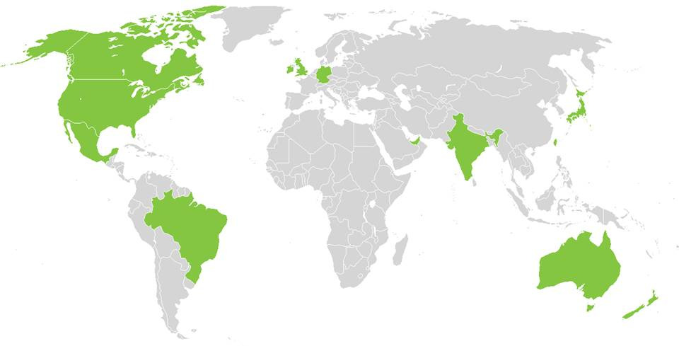 Indonésia Peru Chile Argentina Brasil 90 GREEN BUILDING COUNCILS África do Sul Australia Hong Kong 24 Green