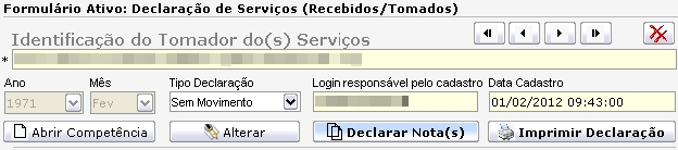 1º Pass: Clique aqui para alterar tip de declaraçã que pde ser cm u sem mviment 2º Pass: A clicar em Alterar camp Tip Declaraçã