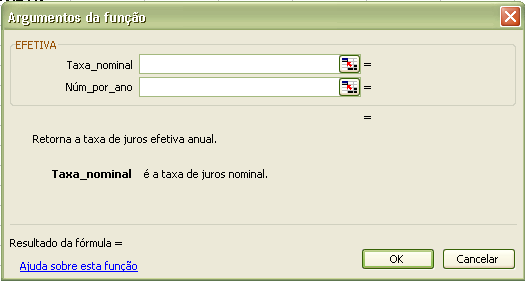 Figura 24 Quantos depósitos mensais e sucessivos de R$1.000,00 são necessários para montar um capital final de R$40.000,00, a uma taxa de 1,55%am?