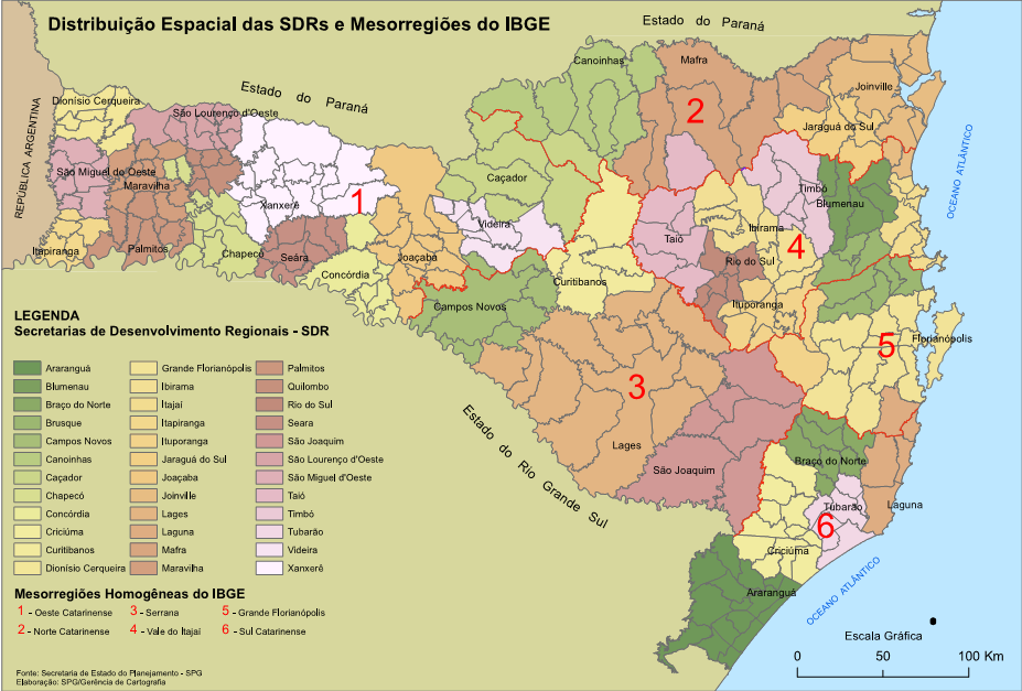 8 Desenvolvimento Regional, órgãos da estrutura administrativa do governo do estado de Santa Catarina.