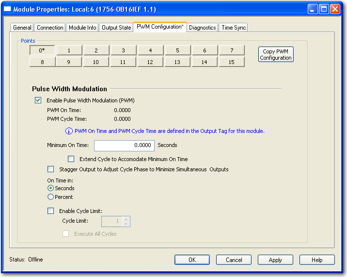 Recursos do módulo rápido Capítulo 5 Configuraçãode PWM Siga estas etapas para configurar a PWM. 1.